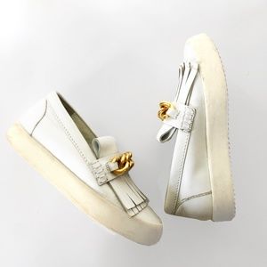 Giuseppe Zannuti //leather chain link sneakers Size 37